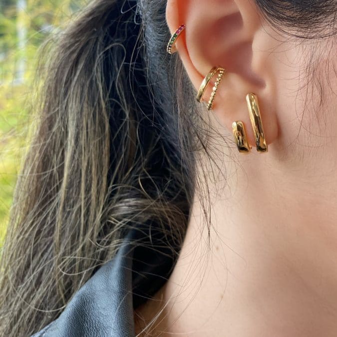 lemavie com br brinco earhook duplo no banho ouro 18k 1