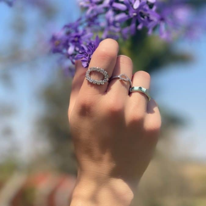 lemavie com br anel zirconias incolores no formato oval no banho de ouro 18k 1