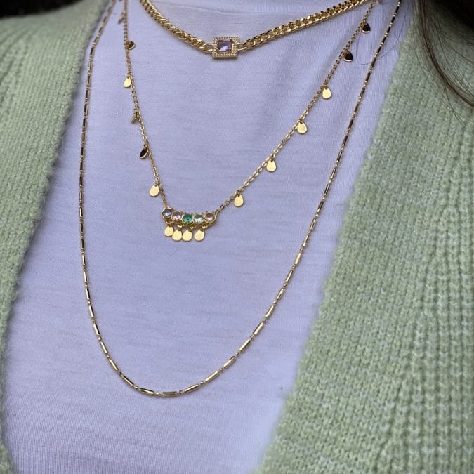 lemavie com br colar pedras coloridas gotas banho de ouro 18k 47cm a 55cm 1