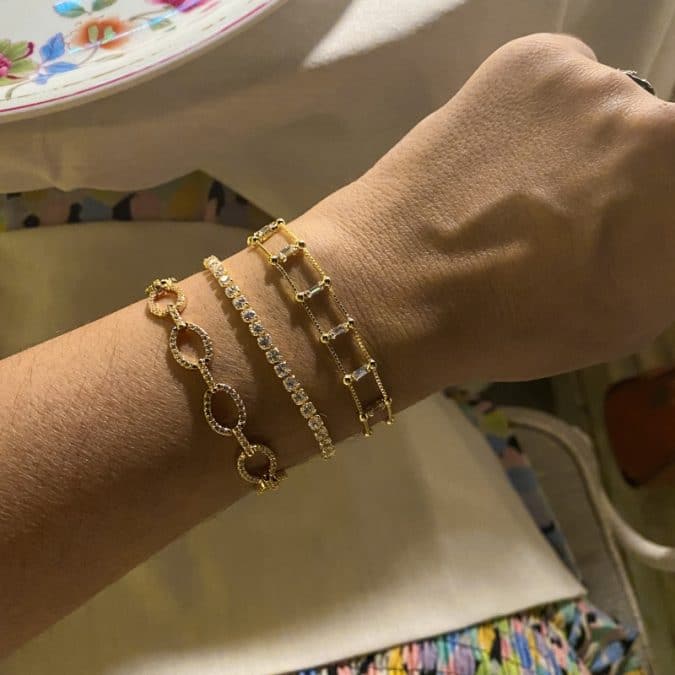 lemavie com br pulseira riviera de zirconias 4 garras no banho de ouro 18k 1