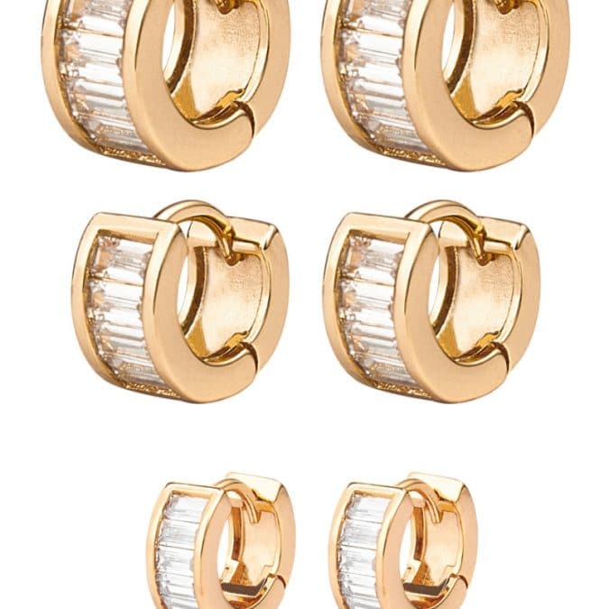 lemavie com br brinco argola com zirconias em navete no banho de ouro italiano 18k ver tamanhos 1