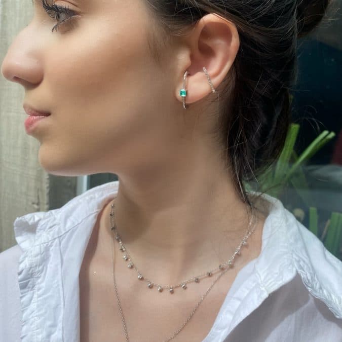 lemavie com br brinco earhook prata 925 zirconias turmalina banho rodio