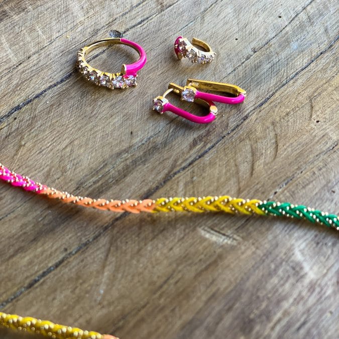 lemavie com br colar trancado tye dye com bolinhas no banho de ouro 18k 14