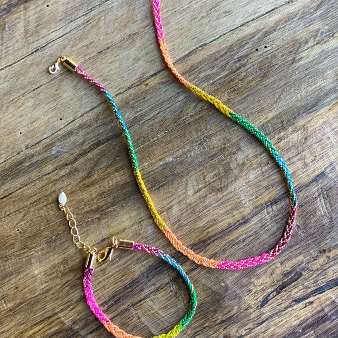 lemavie com br colar trancado tye dye com bolinhas no banho de ouro 18k 1