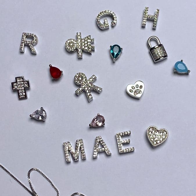 lemavie com br pingente letra cravejada zirconias prata 925 banho rodio laleblu 17