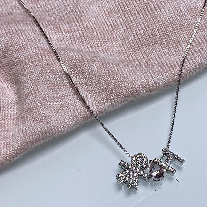 lemavie com br pingente letra cravejada zirconias prata 925 banho rodio laleblu 15