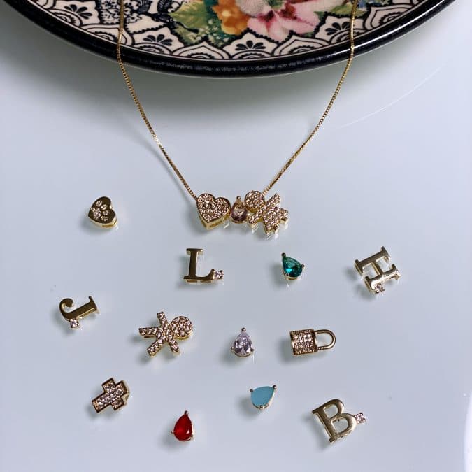 lemavie com br pingente letra cravejada zirconias prata 925 banho rodio laleblu 11