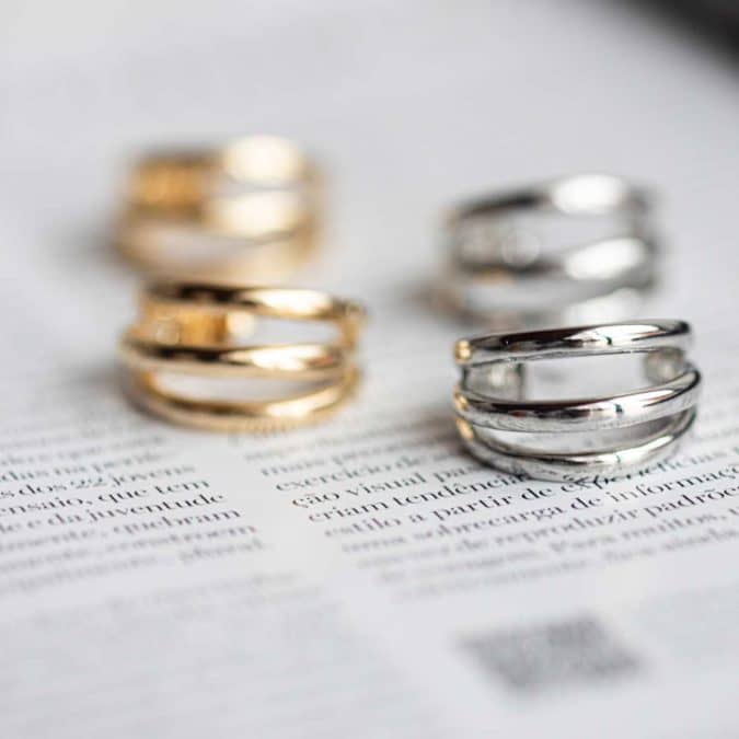 lemavie com br brinco argola tripla no banho de rodio