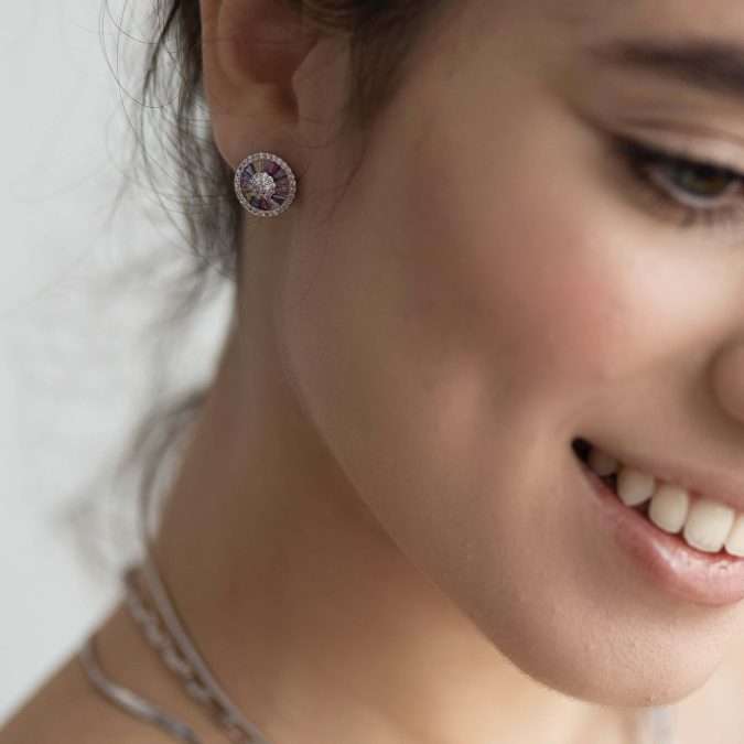 lemavie com br brinco pizza zirconias colorida no banho de rodio ver tamanhos 4