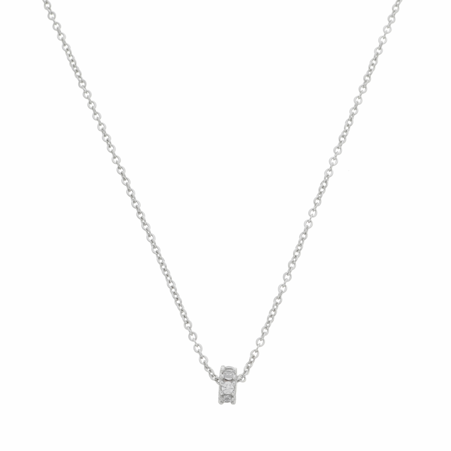 lemavie com br colar corrente delicate zirconia incolor no banho de rodio