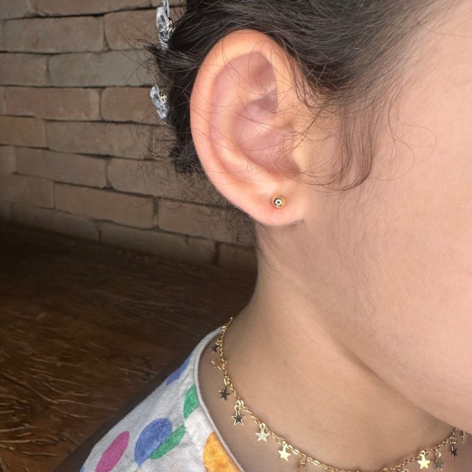 lemavie com br brinco bolinha baby no banho de ouro 18k