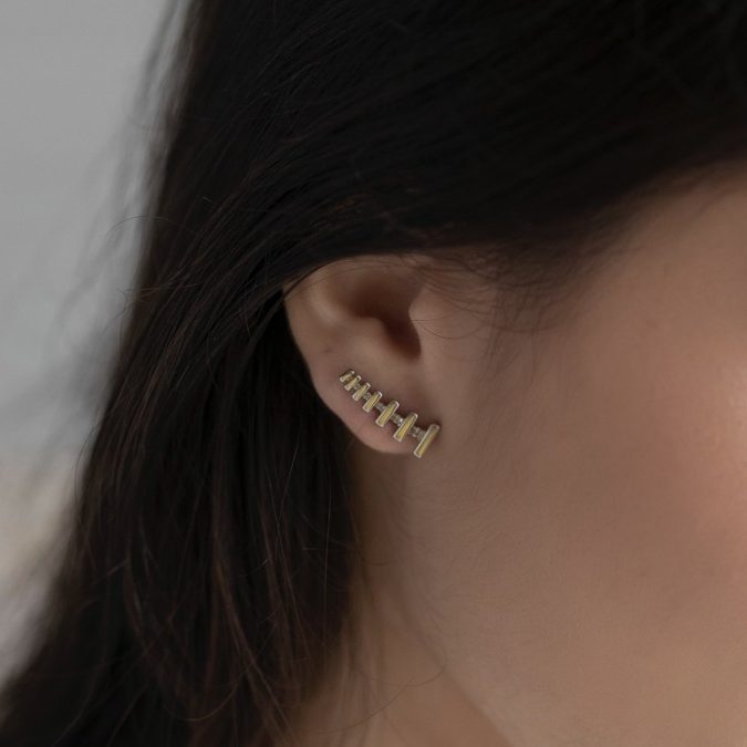 lemavie com br brinco earcuff level no banho de ouro 18k 2