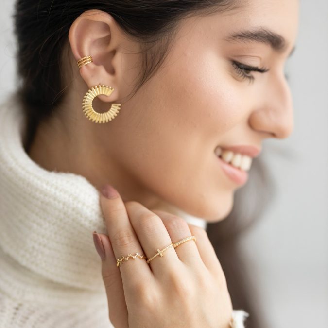 lemavie com br brinco trabalhado no banho de ouro 18k 1